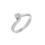 Δαχτυλιδι Μονοπετρο με Διαμαντι 0,23 Ct , F , VS 